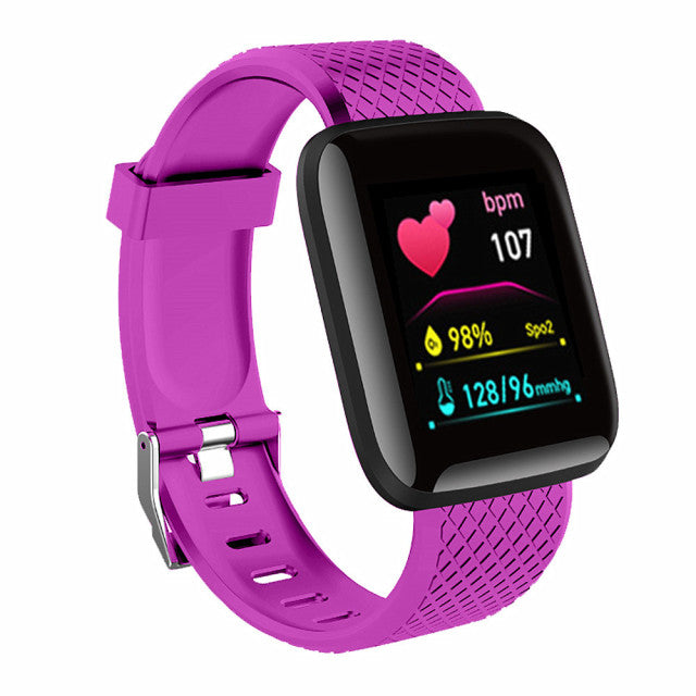 Relógio Smartwatch à prova d`água com monitor de pressão arterial, frequência cardíaca fitness rastreador digital relógio de pulso esporte para android ios